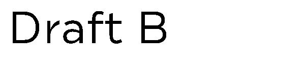 Draft B字体