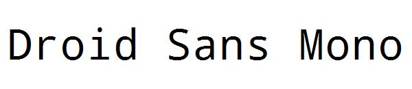 Droid Sans Mono字体