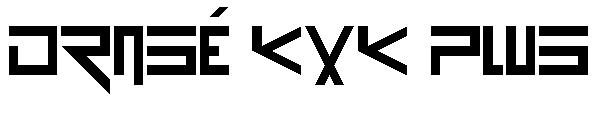 Drosé KXK Plus字体
