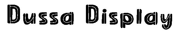 Dussa Display字体
