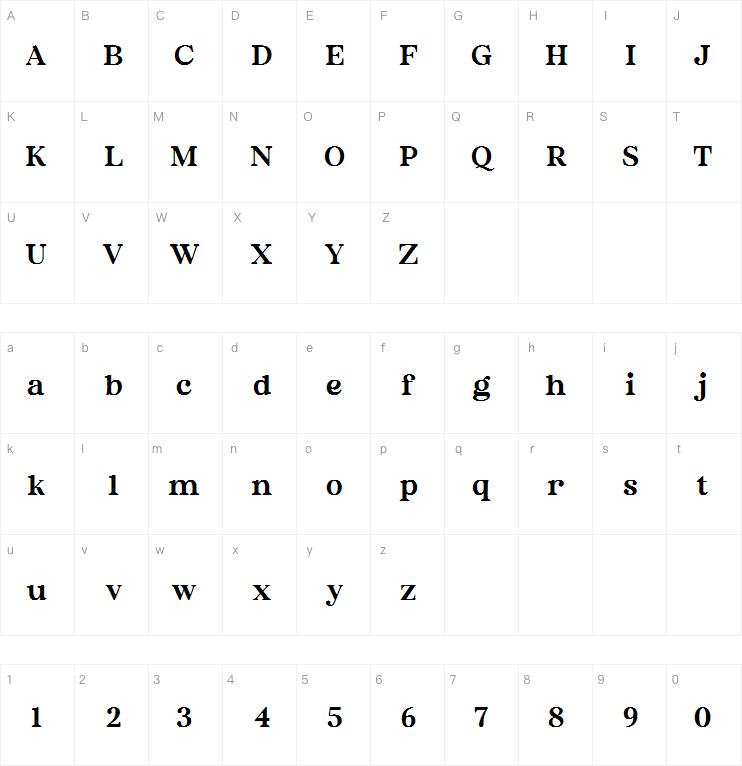 East Botany字体
