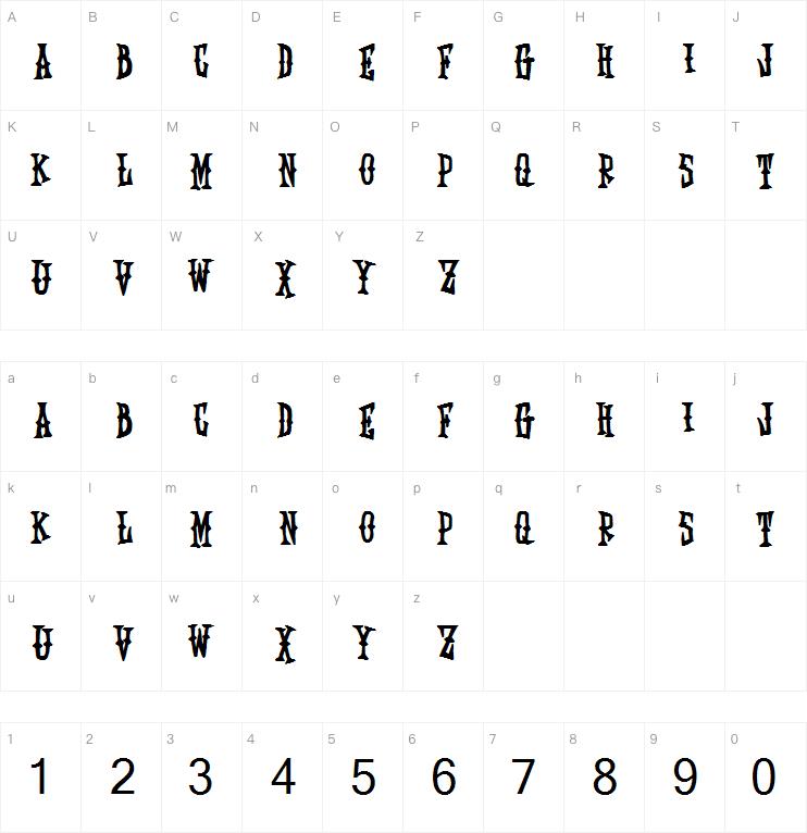 Edward Scissorhands字体