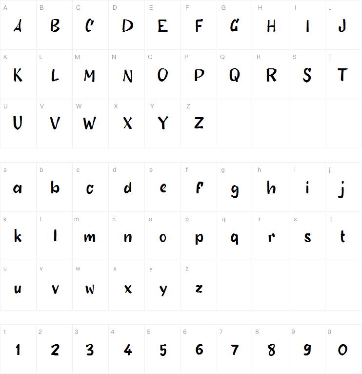 e Endingnya字体