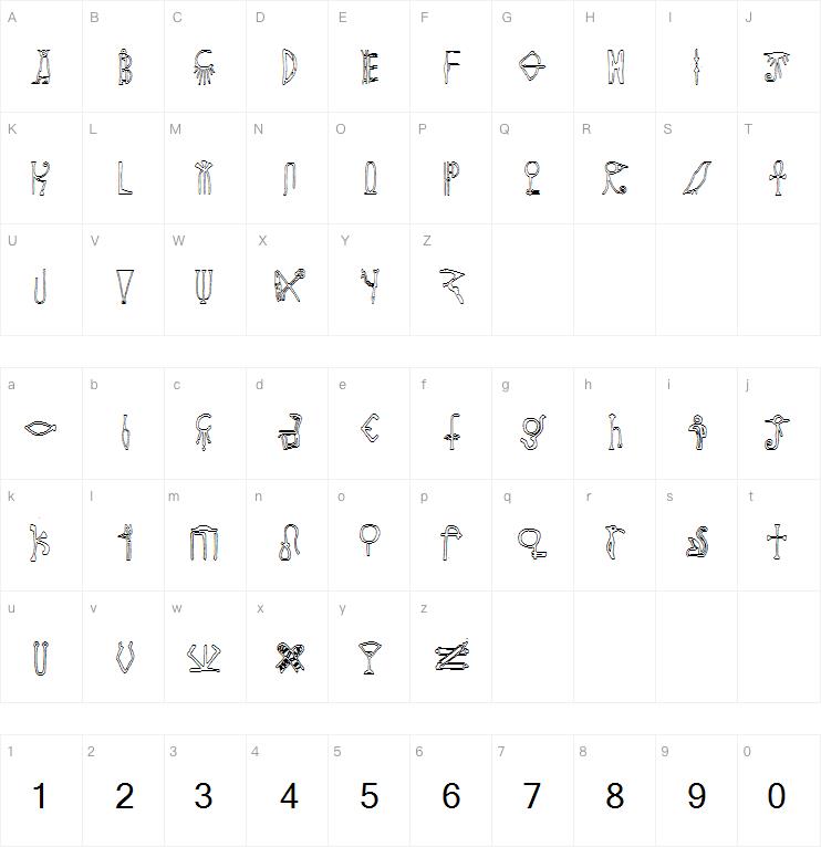 Egyptian All Caps字体