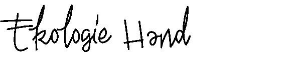 Ekologie Hand字体