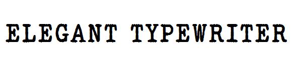 ELEGANT TYPEWRITER字体