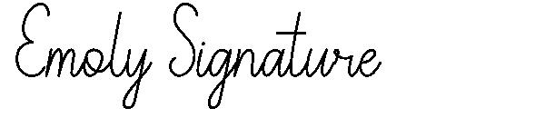 Emoly Signature字体