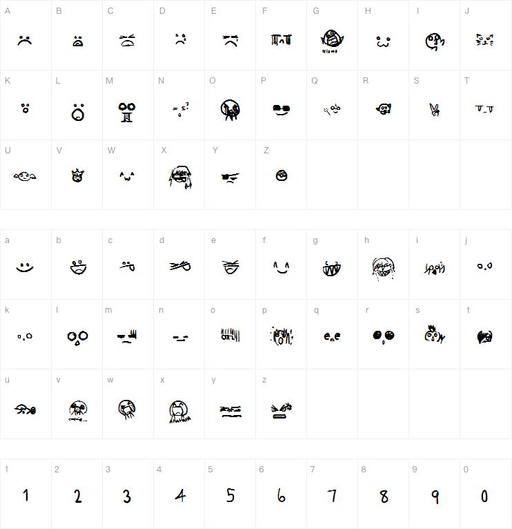 Emoticon Code字体
