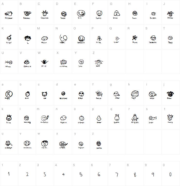 Emoticon Land字体