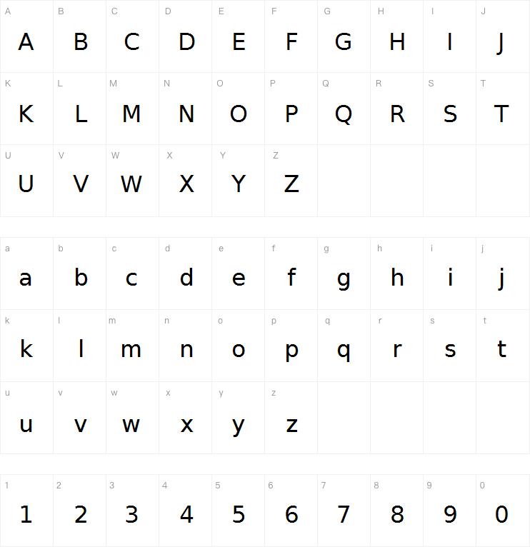 English with Indian Rupee字体