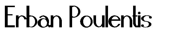 Erban Poulentis字体