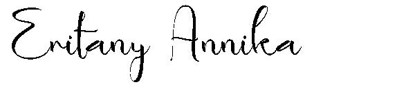 Eritany Annika字体