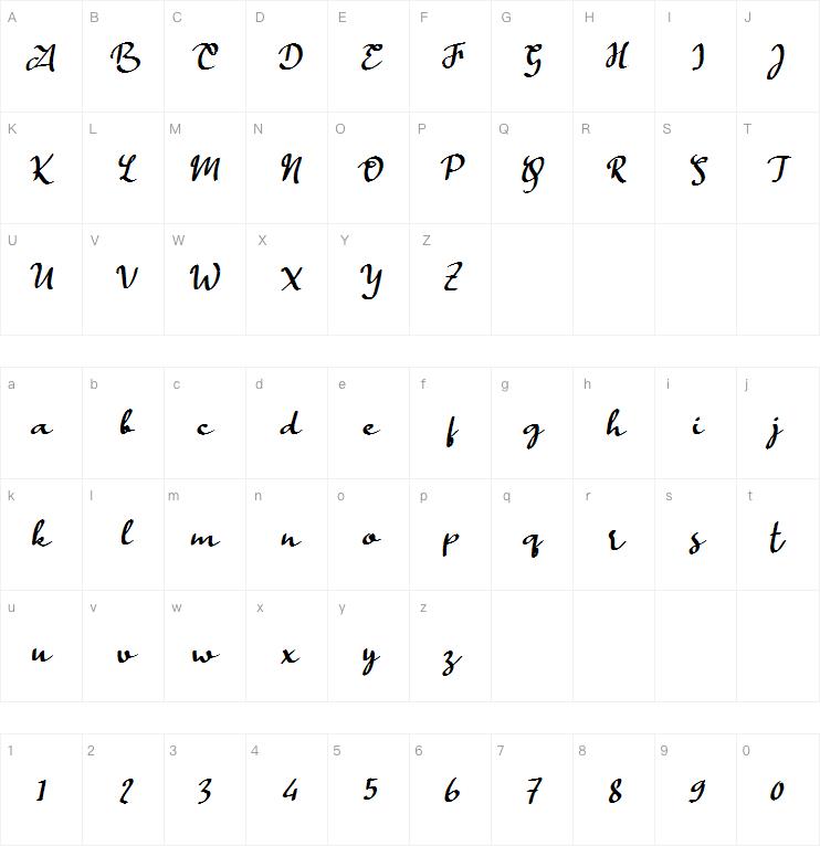 e Estonya Script字体