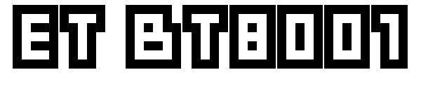 ET BT8001字体