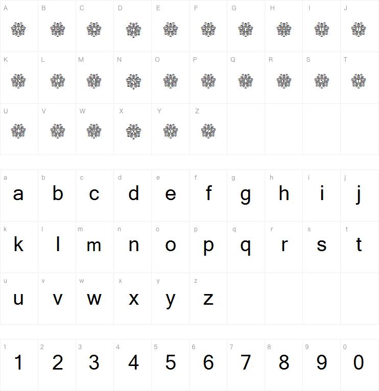 European Monogram字体