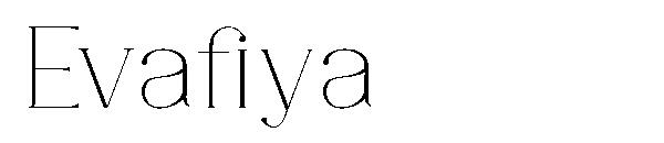 Evafiya字体