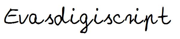 Evasdigiscript字体