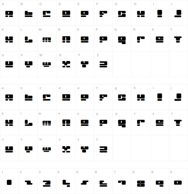 Face plant字体