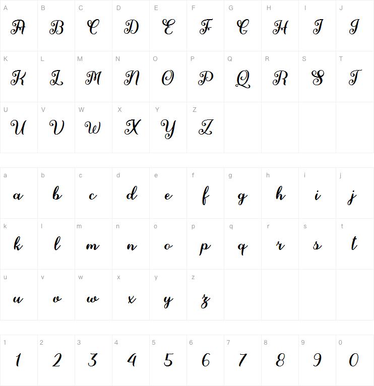 Fairies in the Forest字体