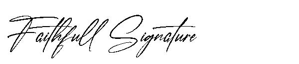 Faithfull Signature字体