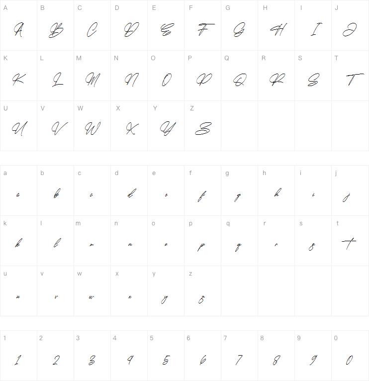 Faithfull Signature字体