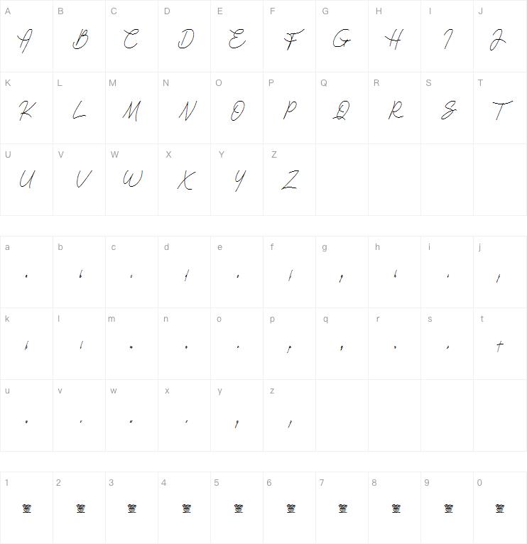 Falsetto Signature字体