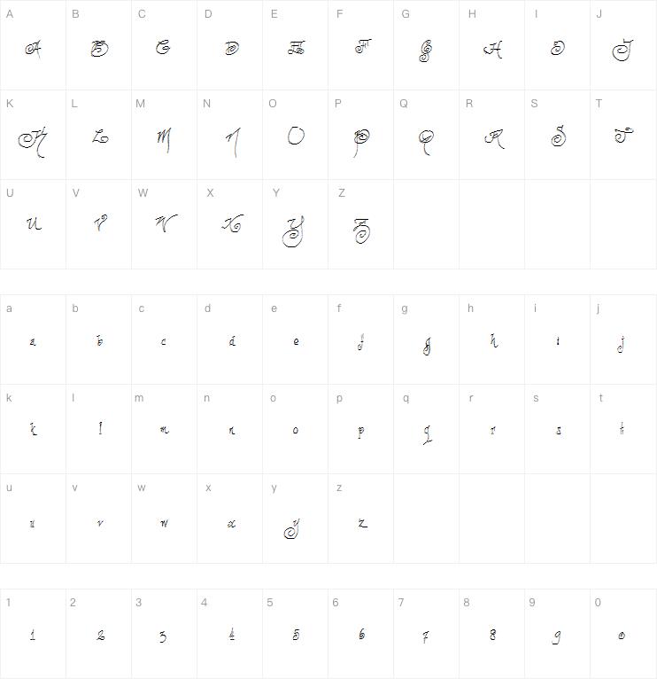 fancyPens字体
