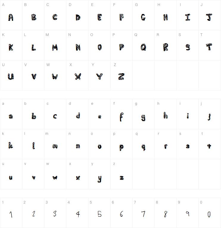 Fat Squiggles字体