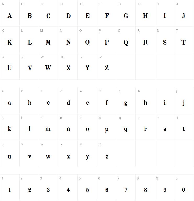 Faulmann字体