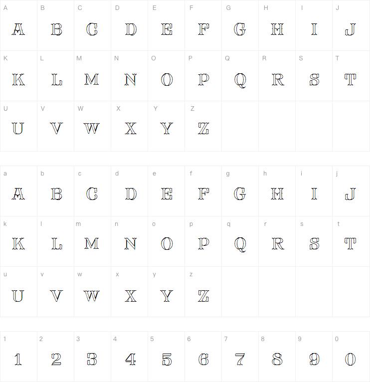FHA Mod Tuscan Roman NCV字体