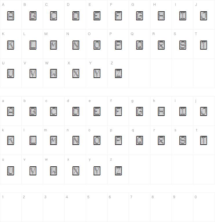 Fichas St字体