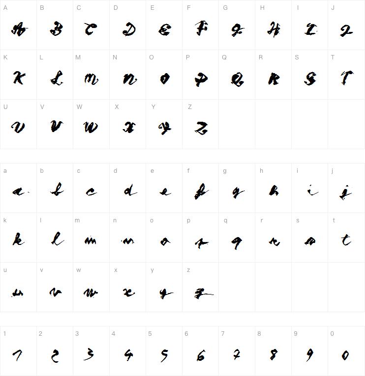 Figure writing字体