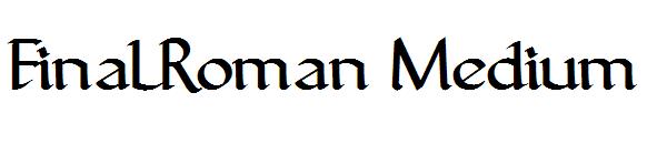 FinalRoman Medium字体
