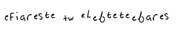 First 2 Letters字体