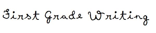 First Grade Writing字体