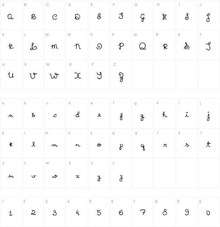 First Grade Writing字体