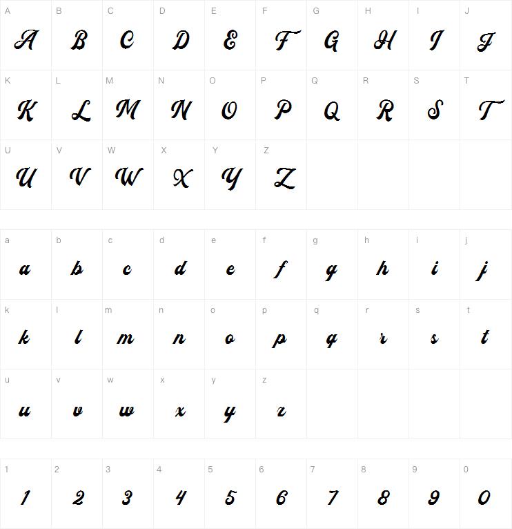 Flanders Script字体