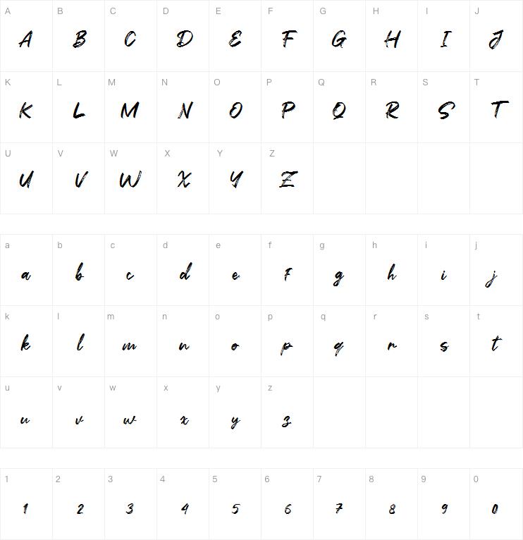 Flashing字体