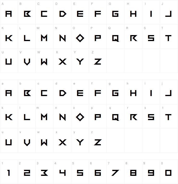 Flob Out a Bork字体