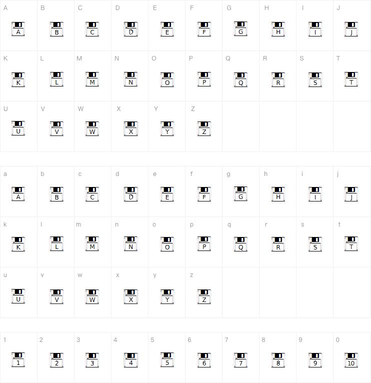 Floppy Disk字体