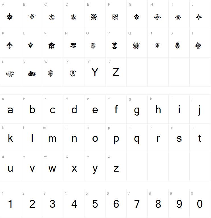 FloraDeco字体