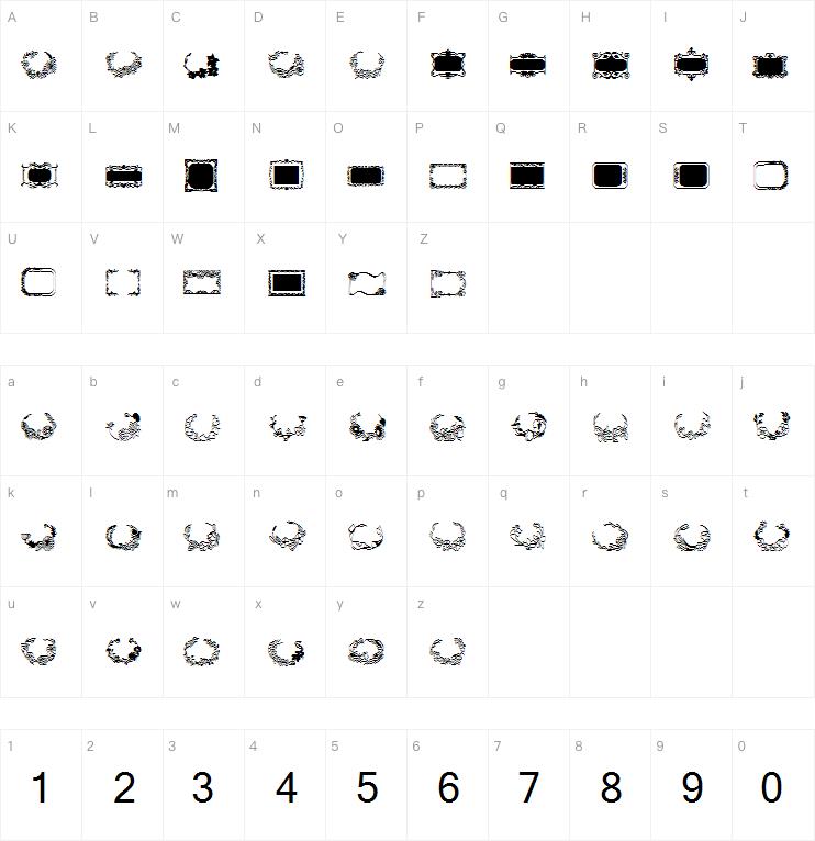 Floral Settings字体