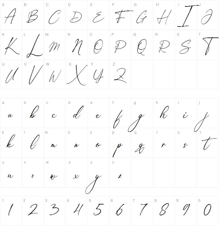 Florissant Handwriting字体