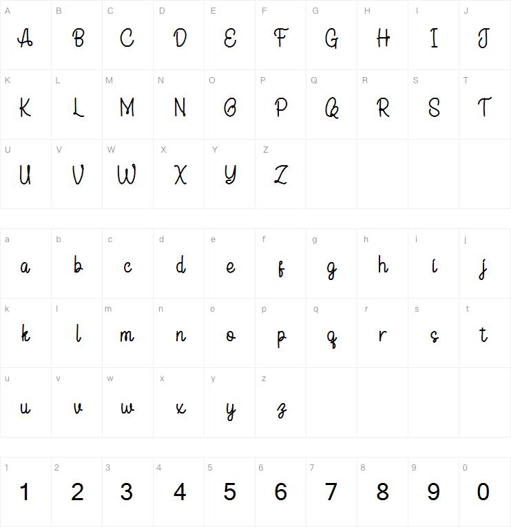 Flower Signature字体