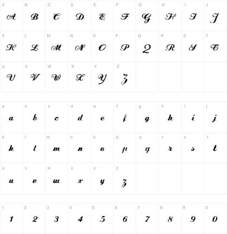 FLW Script字体