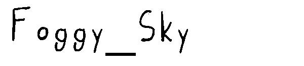 Foggy_Sky字体