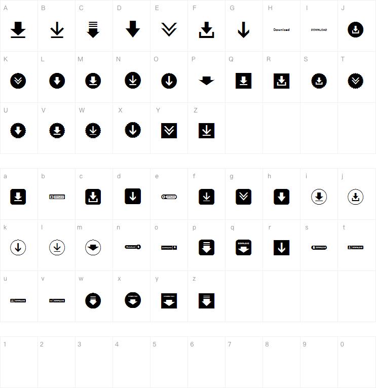 font bottons download字体