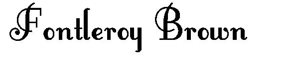 Fontleroy Brown字体
