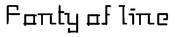 Fonty of line字体