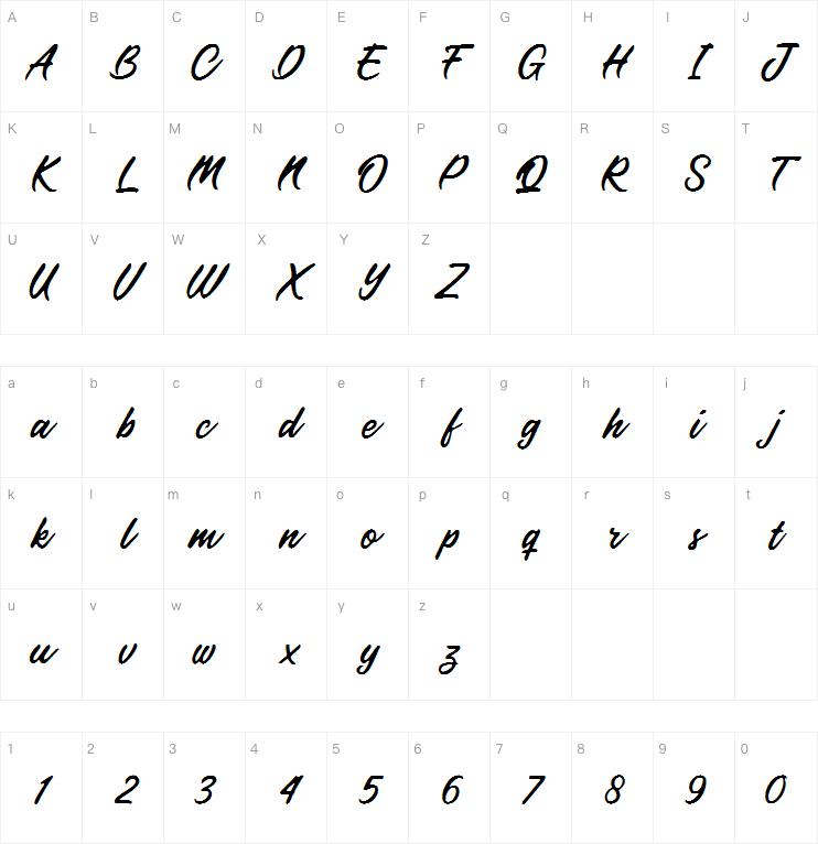 Forestland字体